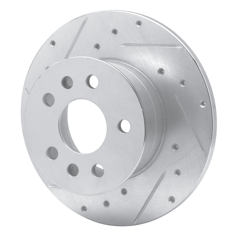R1 Concepts R1 72-78 Volkswagen Type 2 Front Left Drilled & Slotted Silver Brake Rotor