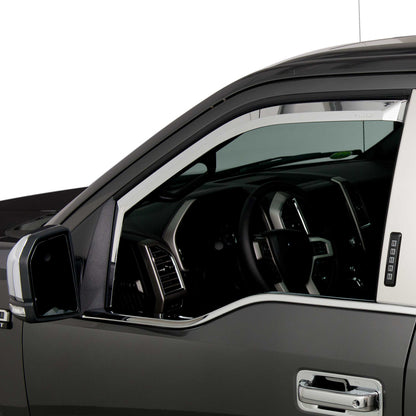 Putco 03-08 Honda Pilot (Front Only) Element Chrome Window Visors