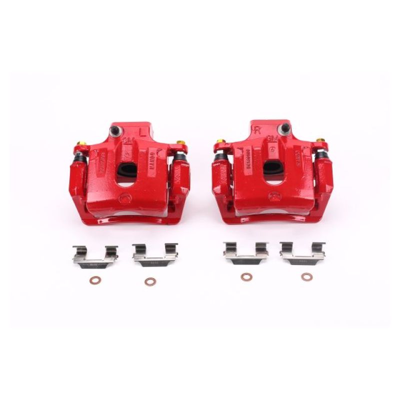 PowerStop Power Stop 08-16 Buick Enclave Rear Red Calipers w/Brackets - Pair