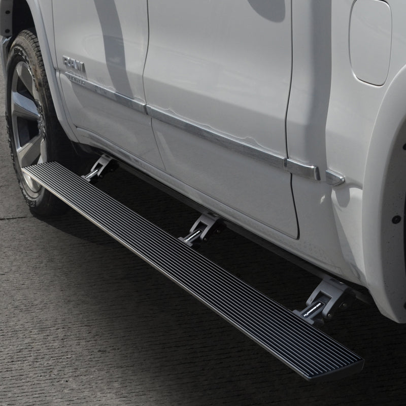 Go Rhino RealTruck 19-24 Ram 1500 Quad Cab 4dr VoltStep Electric Running Board Kit - Bedliner Coating