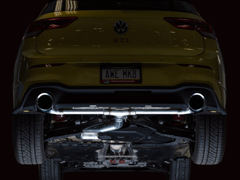 AWE Tuning 2022 VW GTI MK8 Track Edition Exhaust - Chrome Silver Tips