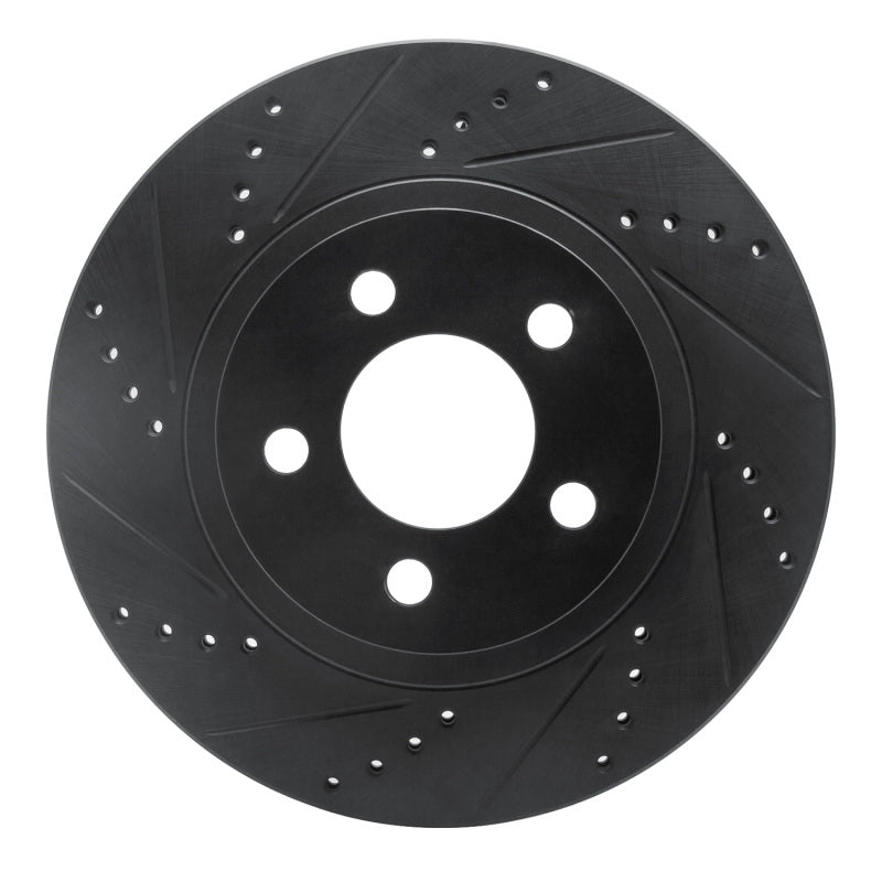 R1 Concepts R1 01-11 Ford Ranger (USA/Canada) Front Left Drilled & Slotted Black Brake Rotor