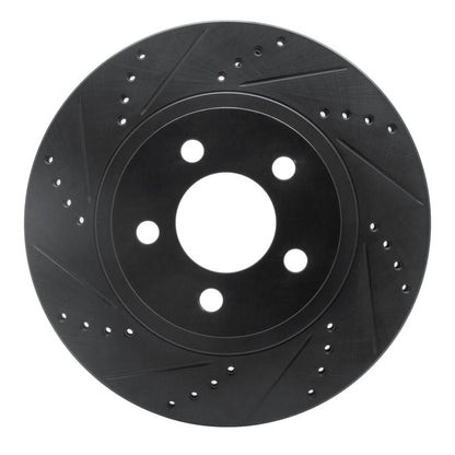R1 Concepts R1 01-11 Ford Ranger (USA/Canada) Front Left Drilled & Slotted Black Brake Rotor