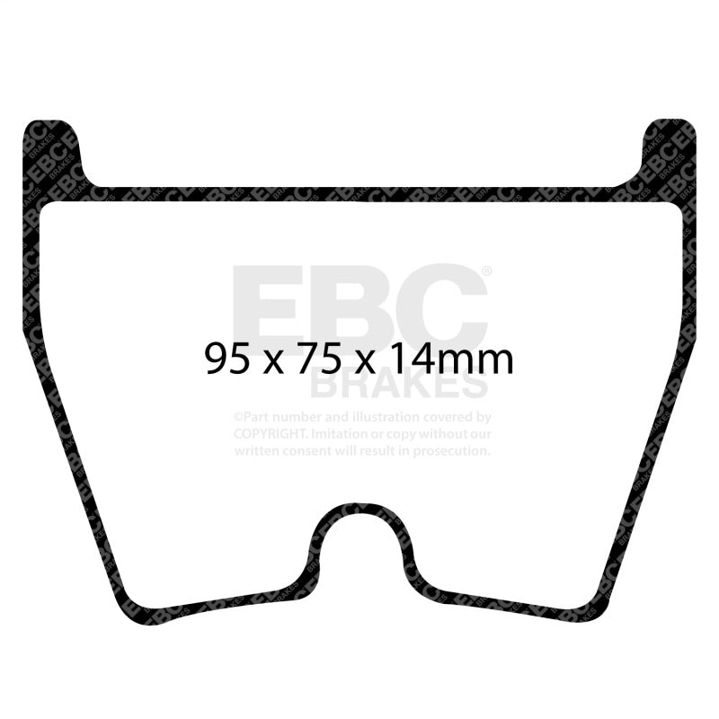 EBC Racing 2017+ Audi RS3 2.5L Turbo RP-X Front Brake Pads