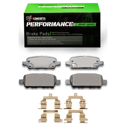 R1 Concepts R1 08-13 Nissan Rogue Rear Performance Sport Pads & Hardware Kit