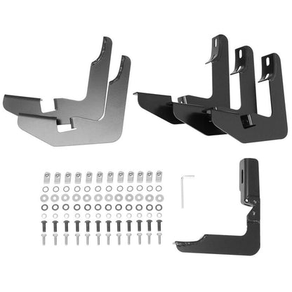 Westin 2014-2018 Chevrolet/GMC Silverado Sierra 1500 Dbl Cab PRO TRAXX 5 Oval Nerf Step Bars - Black
