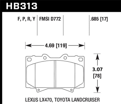 Hawk Performance Hawk Super Duty Street Brake Pads