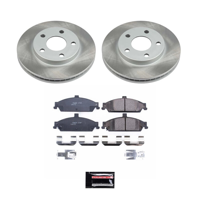 PowerStop Power Stop 99-05 Pontiac Grand Am Front Semi-Coated Rotor Kit