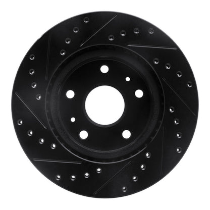 R1 Concepts R1 07-19 Suzuki SX4 S-Cross (Mexico) Front Right Drilled & Slotted Black Brake Rotor