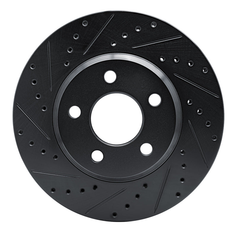 R1 Concepts R1 05-05 Buick LeSabre Front Left Drilled & Slotted Black Brake Rotor