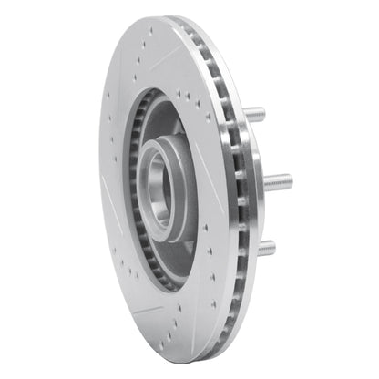 R1 Concepts R1 82-87 Volvo 740 Front Right Drilled & Slotted Silver Brake Rotor