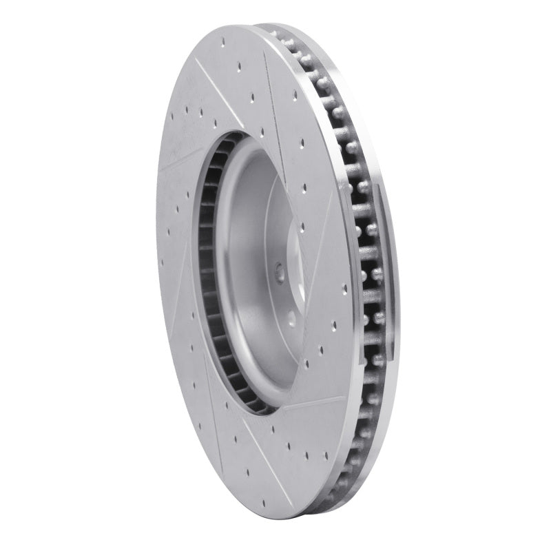 R1 Concepts R1 18-20 Land Rover Range Rover Front Left Drilled & Slotted Silver Brake Rotor