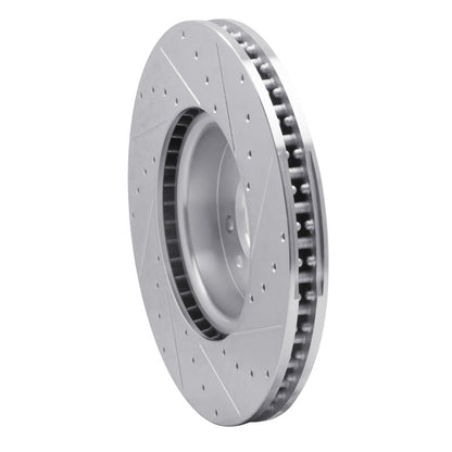 R1 Concepts R1 18-20 Land Rover Range Rover Front Left Drilled & Slotted Silver Brake Rotor