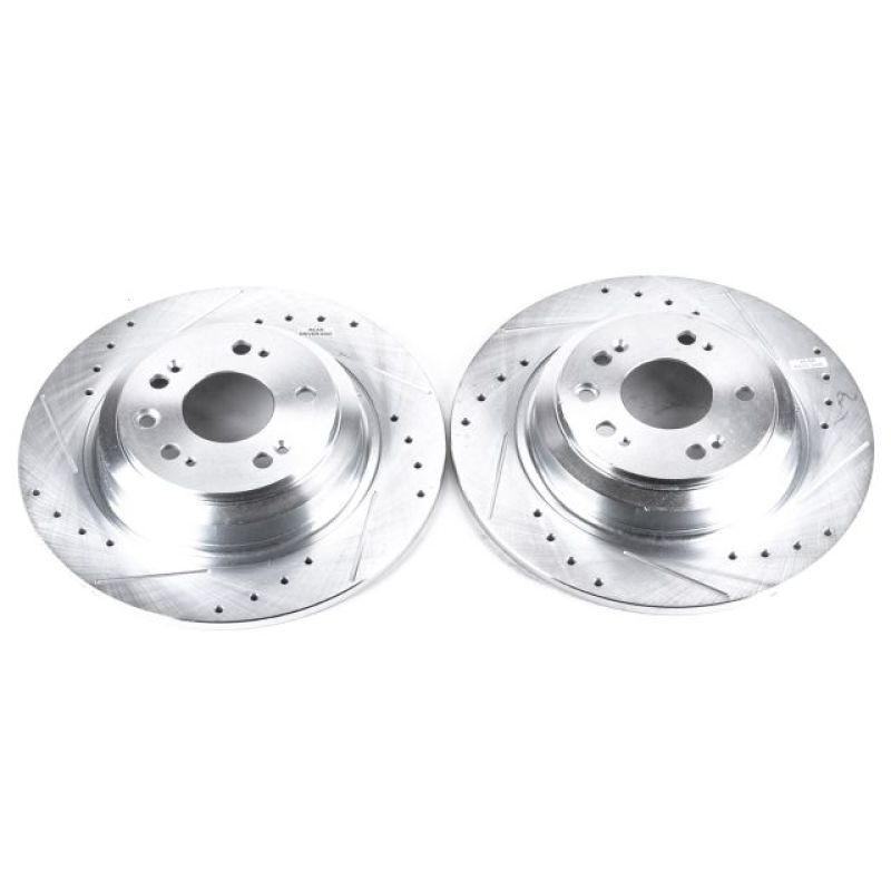 PowerStop Power Stop 09-14 Acura TL Rear Evolution Drilled & Slotted Rotors - Pair