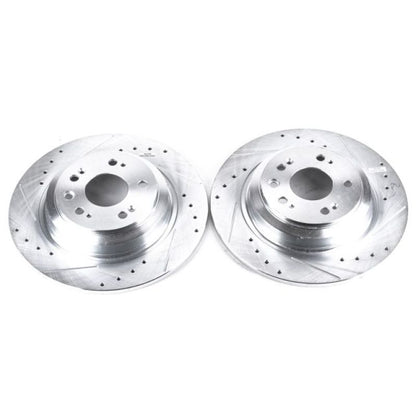 PowerStop Power Stop 09-14 Acura TL Rear Evolution Drilled & Slotted Rotors - Pair