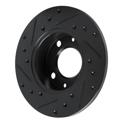 R1 Concepts R1 66-92 Bertone X-1/9 Rear Right Front Right Drilled & Slotted Black Brake Rotor