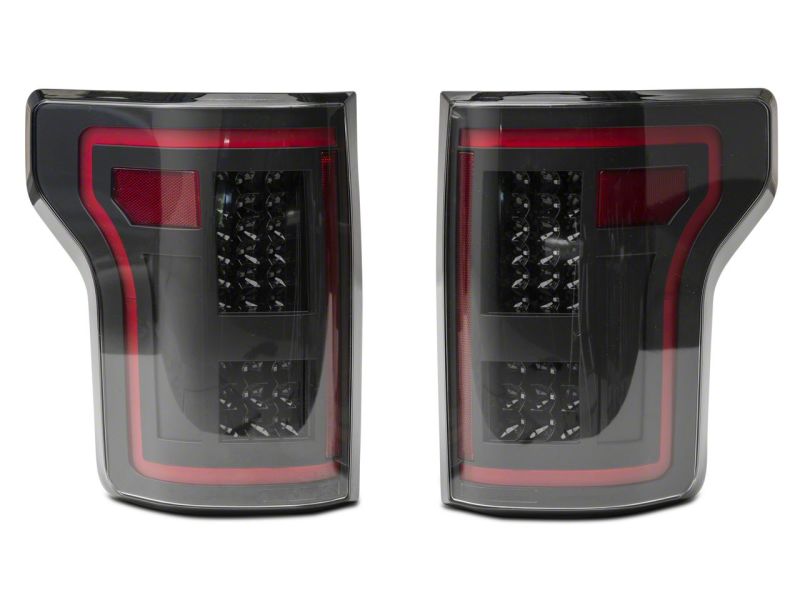 Raxiom 15-17 Ford F-150 LED Tail Lights w/ SEQL Turn Signals- Black Housing (Clear Lens)