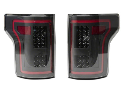 Raxiom 15-17 Ford F-150 LED Tail Lights w/ SEQL Turn Signals- Black Housing (Clear Lens)