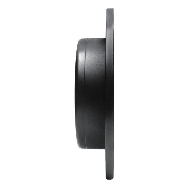 R1 Concepts R1 04-10 Chevrolet Epica (USA/Canada) Rear Left Drilled & Slotted Black Brake Rotor