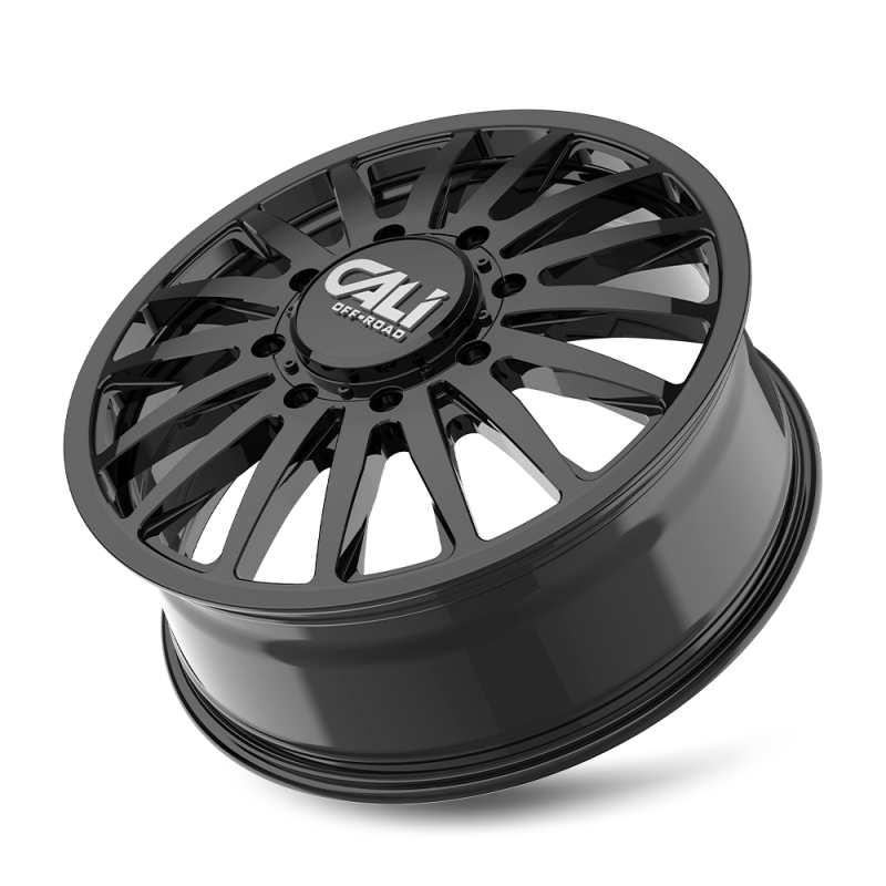 Cali Off-Road 9110D Summit Dually 22x8.25 / 8x210 BP / 115mm Offset / 154.2mm Hub Gloss Black Wheel