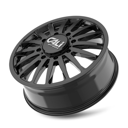 Cali Off-Road 9110D Summit Dually 22x8.25 / 8x210 BP / 115mm Offset / 154.2mm Hub Gloss Black Wheel