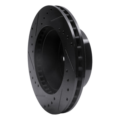 R1 Concepts R1 91-94 Ford Crown Victoria Front Right Drilled & Slotted Black Brake Rotor