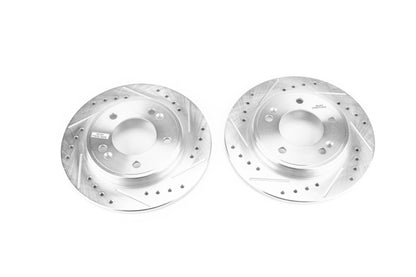 PowerStop Power Stop 17-19 Hyundai Ioniq Rear Evolution Drilled & Slotted Rotors - Pair