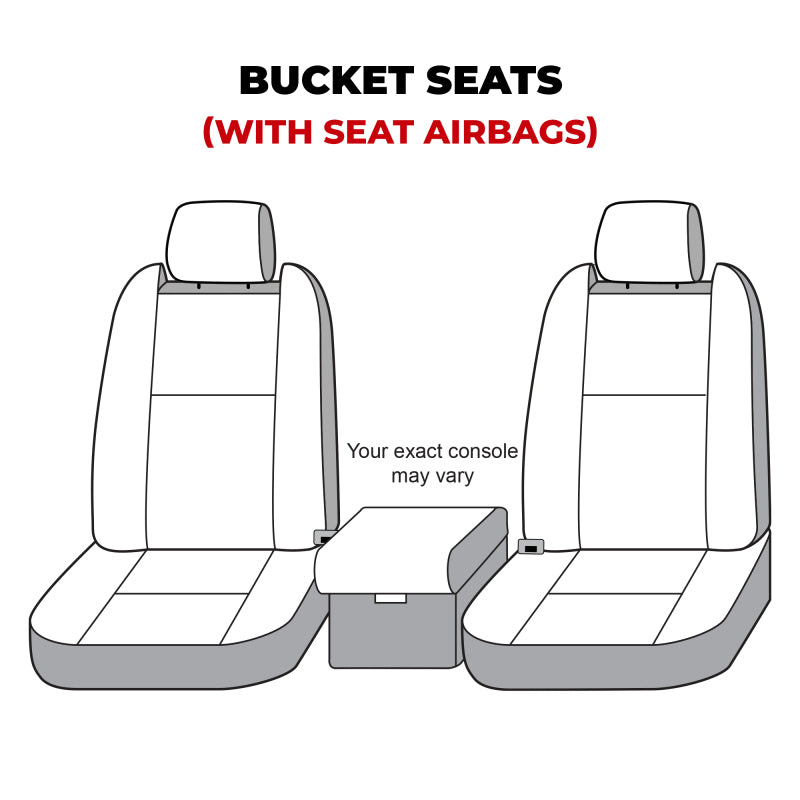 Covercraft 22-24 Dodge Ram 2500 Polycotton SeatSaver Custom Front Row Seat Covers - Grey