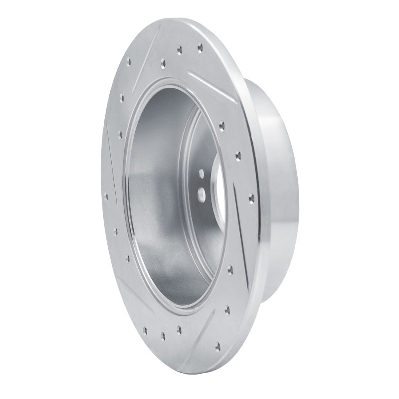 R1 Concepts R1 07-12 Kia Rondo (Canada) Rear Right Drilled & Slotted Silver Brake Rotor