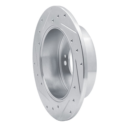 R1 Concepts R1 07-12 Kia Rondo (Canada) Rear Right Drilled & Slotted Silver Brake Rotor