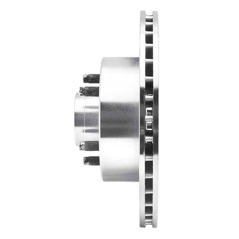 R1 Concepts R1 1974-1980 Ford Granada Front Right Drilled & Slotted Silver Brake Rotor