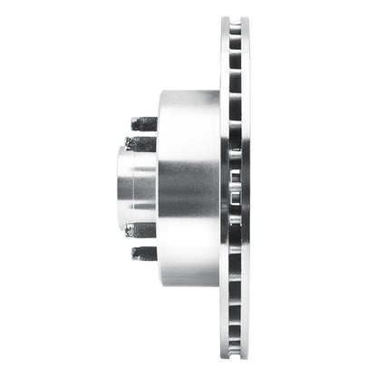 R1 Concepts R1 1974-1980 Ford Granada Front Right Drilled & Slotted Silver Brake Rotor
