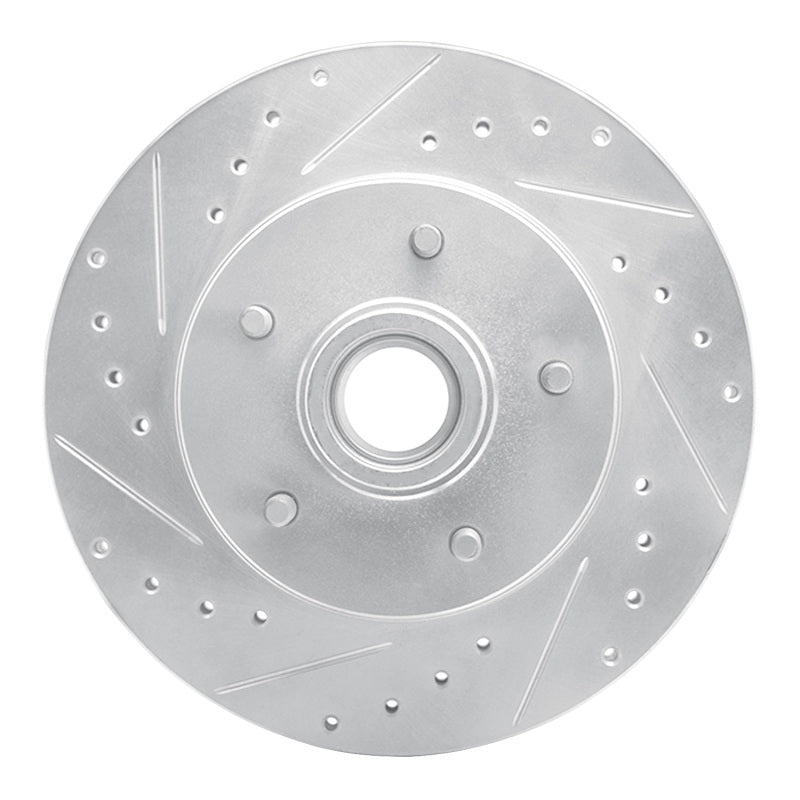R1 Concepts R1 1991-1996 Buick Roadmaster Front Left Drilled & Slotted Silver Brake Rotor