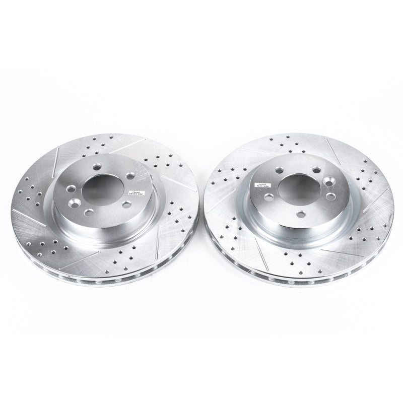 PowerStop Power Stop 2017 Land Rover Discovery Front Evolution Drilled & Slotted Rotors - Pair