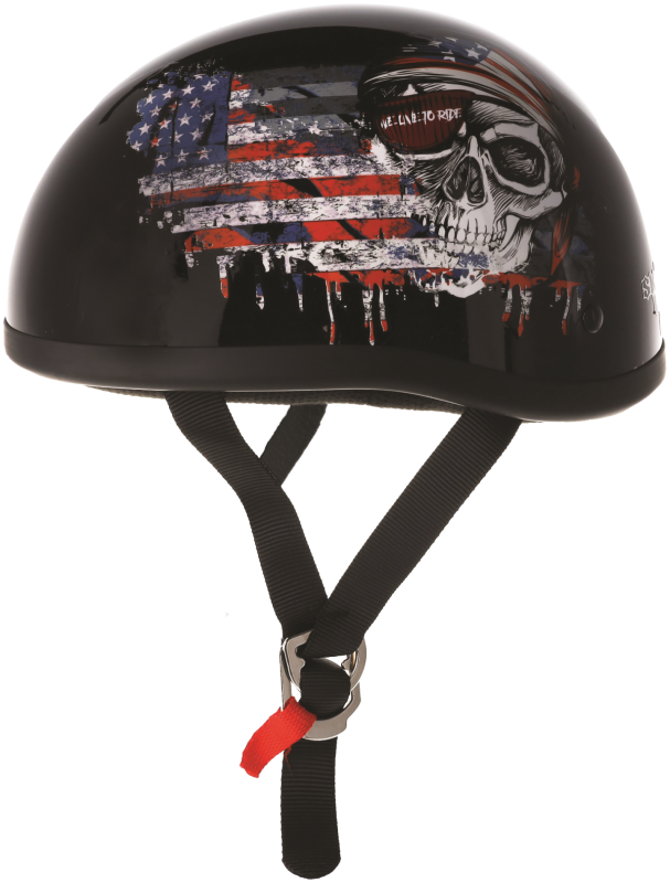 Bikers Choice Skid Lids Live To Ride Original Helmet - Medium