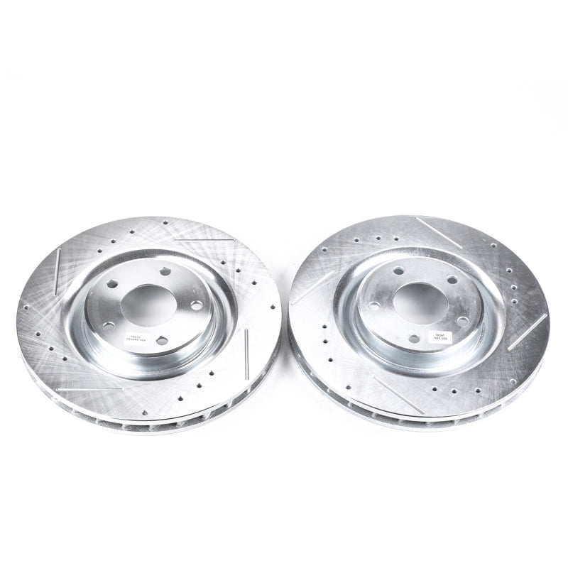 PowerStop Power Stop 06-09 Cadillac XLR Front Evolution Drilled & Slotted Rotors - Pair