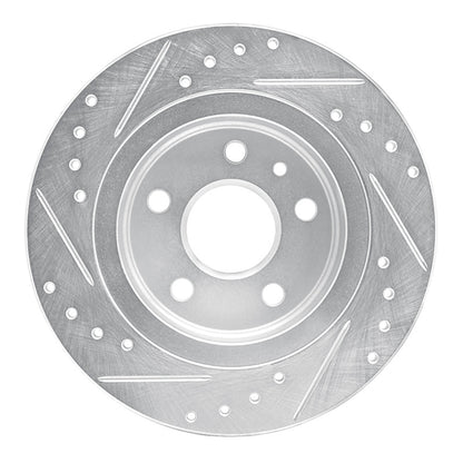 R1 Concepts R1 11-22 Buick Encore Rear Right Drilled & Slotted Silver Brake Rotor