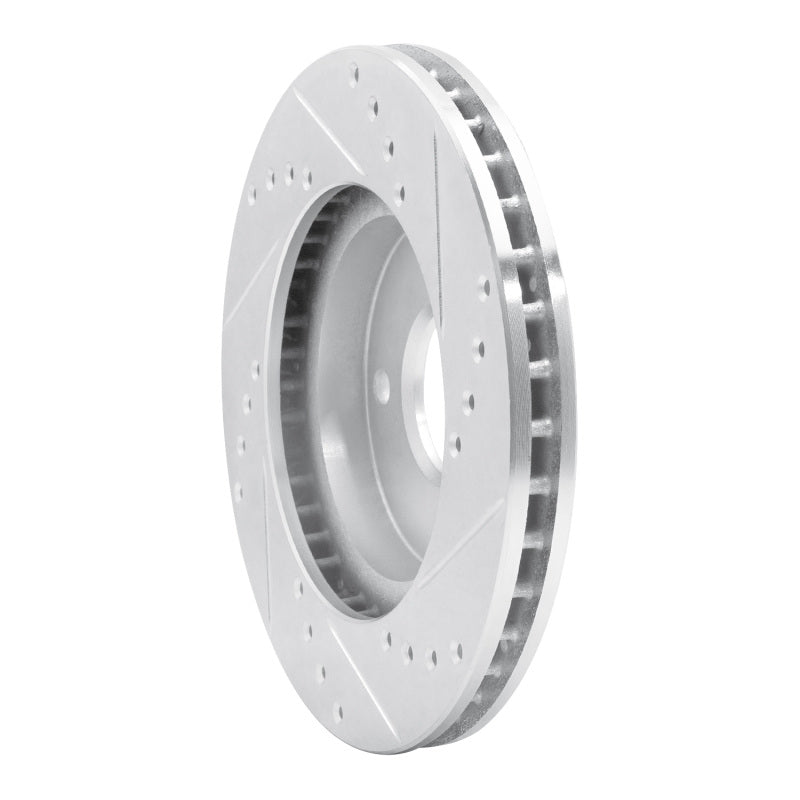 R1 Concepts R1 95-04 Ford CONTOUR Front Left Drilled & Slotted Silver Brake Rotor