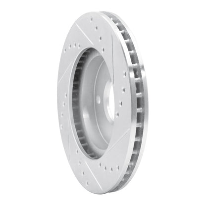 R1 Concepts R1 95-04 Ford CONTOUR Front Left Drilled & Slotted Silver Brake Rotor