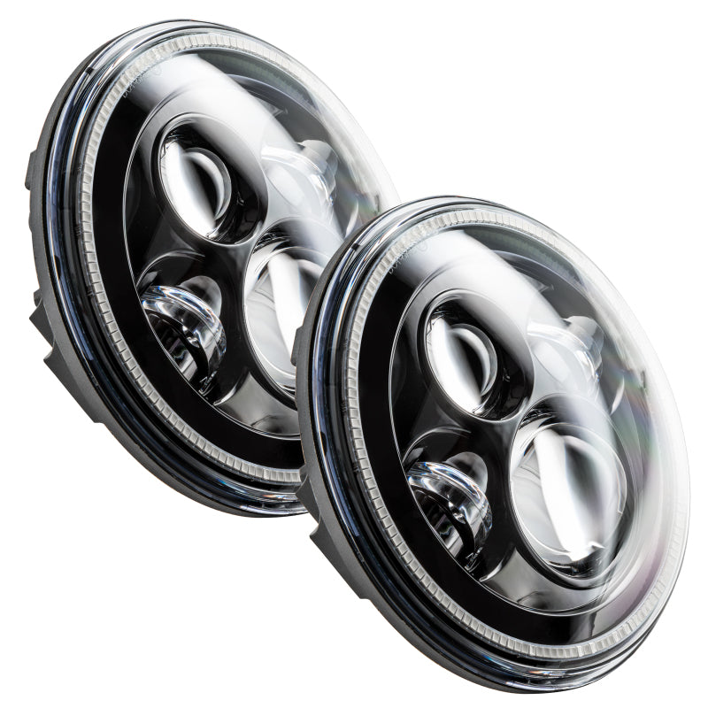 ORACLE Lighting Oracle 7in High Powered LED Headlights - Black Bezel - Green