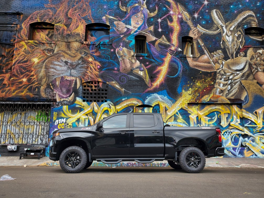 Body Armor 4x4 19-22 Chevrolet Silverado 1500/2500/3500 Crew Cab Ambush Side Steps - Black