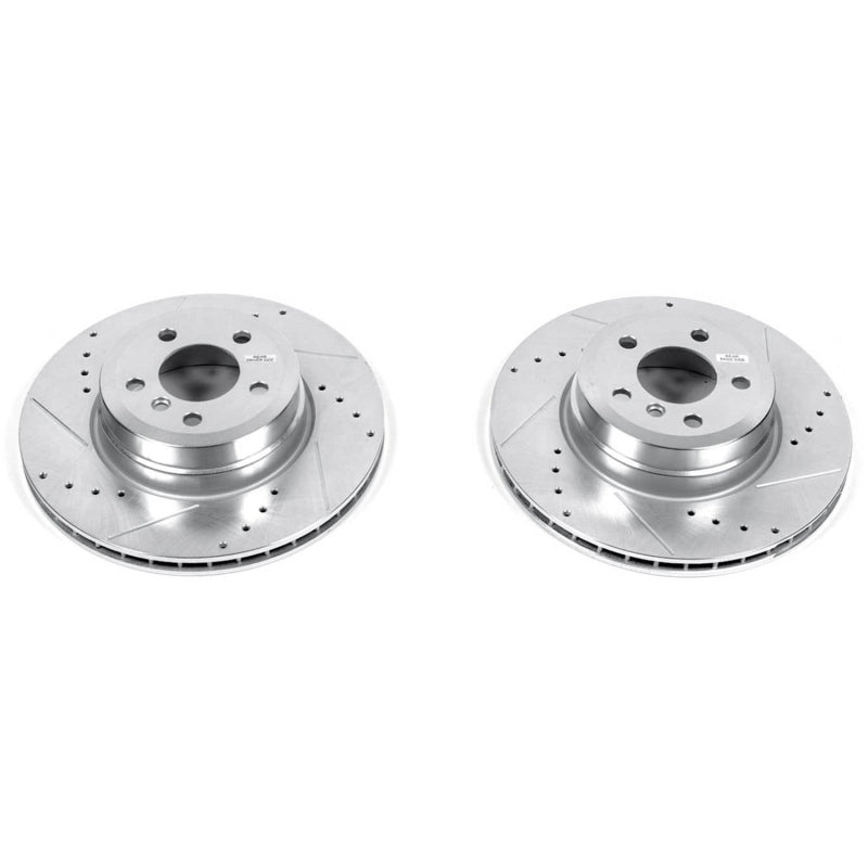 PowerStop Power Stop 07-18 BMW X5 Rear Evolution Drilled & Slotted Rotors - Pair