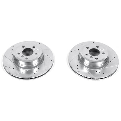 PowerStop Power Stop 07-18 BMW X5 Rear Evolution Drilled & Slotted Rotors - Pair
