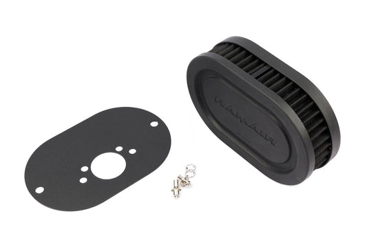 Ramair Pleated Carburettor Intake Air Filter Baseplate to fit SU HS6 (Mini Offset) 40mm | ML Performance Car Parts