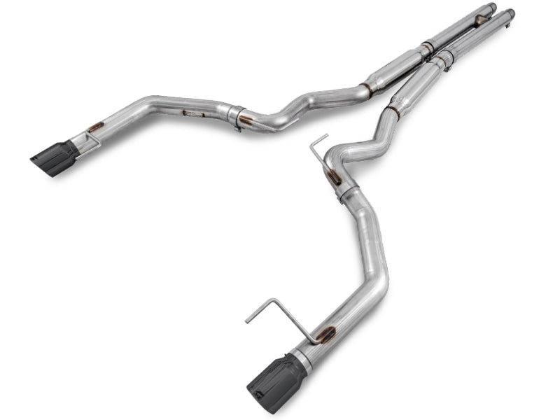 AWE Tuning S550 Mustang GT Cat-Back Exhaust - Track Edition (Diamond Black Tips)