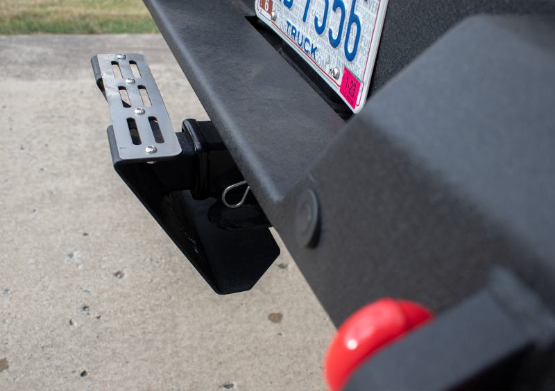 Fishbone Offroad 2In Receiver Hitch Mounted Step - Black Powdercoat Steel