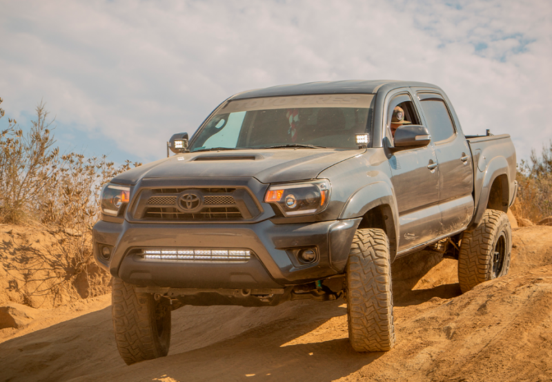 Cali Raised LED Cali Raised 05-15 Toyota Tacoma Low Profile Led Ditch Light Brackets Kit - Brackets W/ No Switch