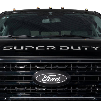 Putco 2023 Ford Super Duty Hood Lettering Ford Lettering Emblems (Stainless Steel)