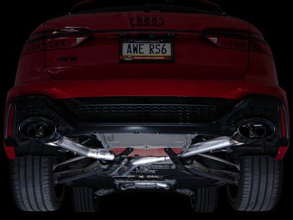 AWE Tuning 21-23 Audi C8 RS6/RS7 SwitchPath Cat-Back Exhaust - Diamond Black Tips