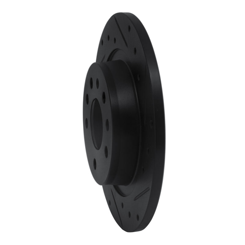 R1 Concepts R1 03-11 Cadillac BLS (Mexico) Rear Right Drilled & Slotted Black Brake Rotor